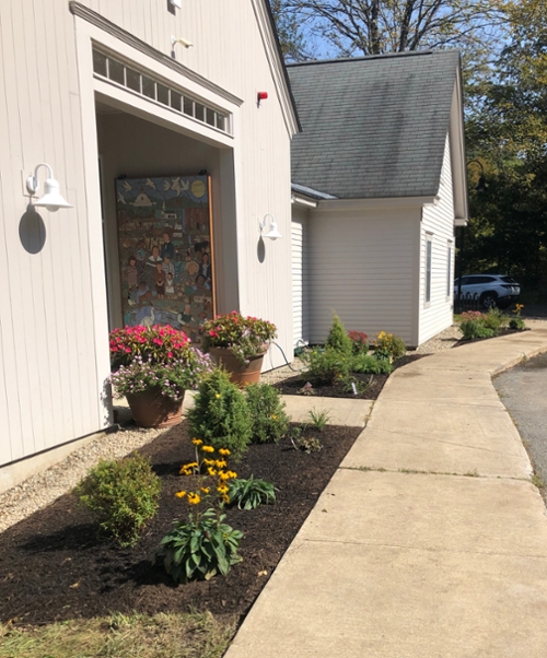 Beautiful New Front Landscaping installed with a generous donation